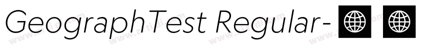 GeographTest Regular字体转换